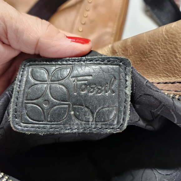 Fossil Tan Crossbody Bag - Picture 1 of 5